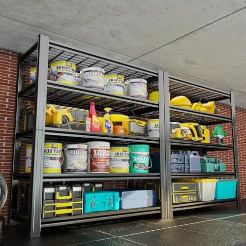 2Pack 72" H X 48" W X 24" D Heavy Duty Garage Shelving Unit - Image 2
