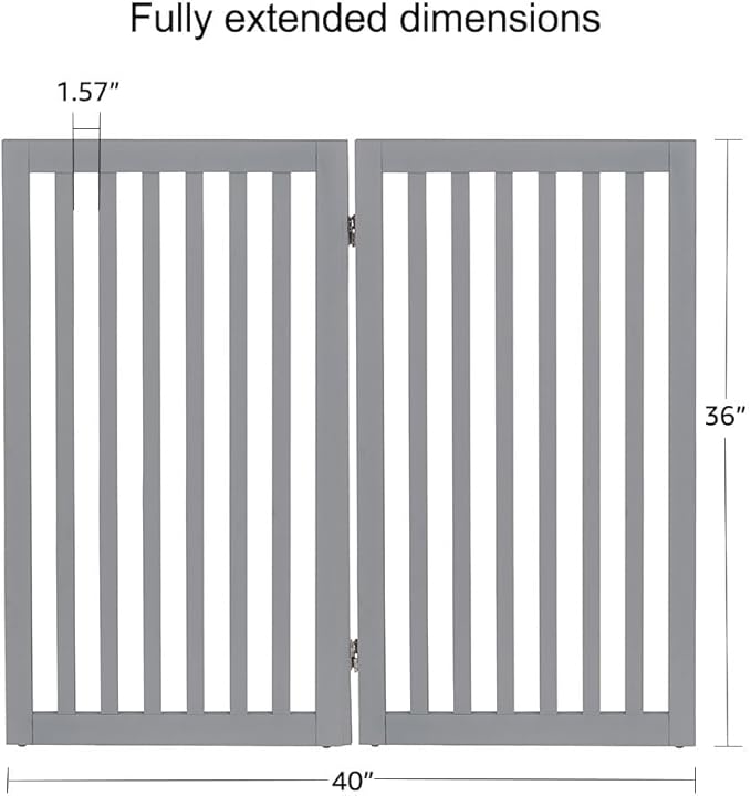 unipaws 36”H Free Standing Pet Gate - Image 5