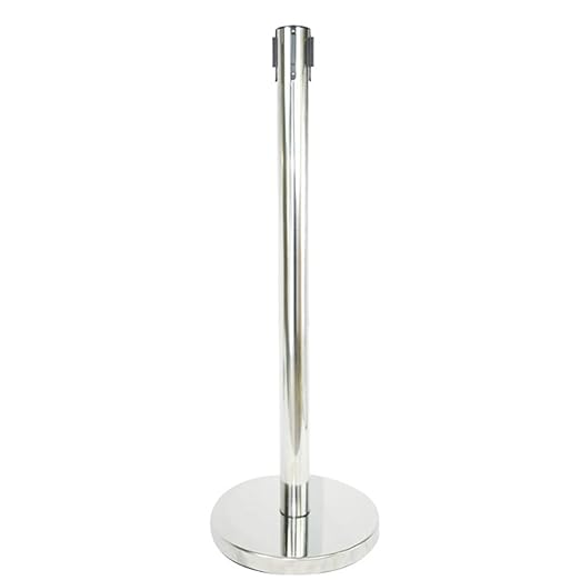 VIP Crowd Control Retractable Belt Stanchion Queue Safety Barrier Set - Image 6