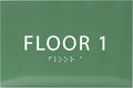 6" X4" Floor 1 Sign by ADACentralSigns