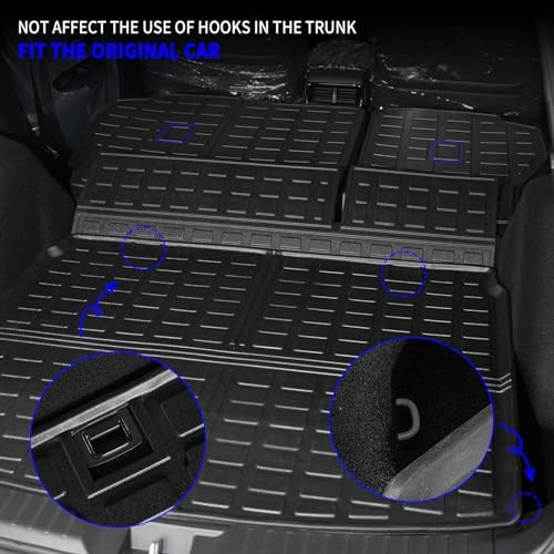 Rongtaod Cargo Mat & Backrest Mats for 2023-2026 Honda CRV with Upper Deck - Image 4