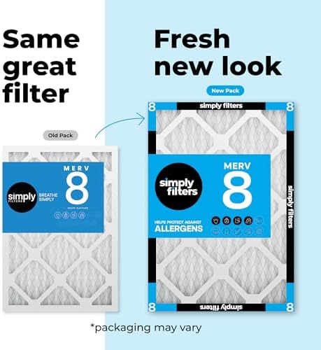 Simply 20x25x4 Air Filter, MERV 8, 6 Pack, Furnace Air Filter for HVAC (Actual Size:19.5"x24.5"x3.63") DUST, Pet, & Allergy Control - Image 3