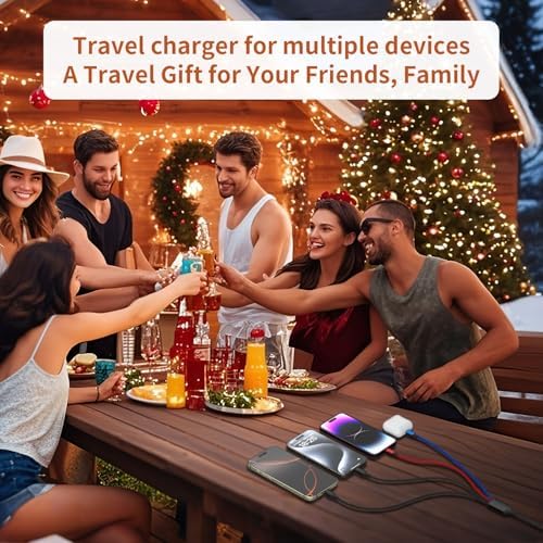 Travel Essentials 4 in 2 Multi Charging Cable with Dual Type-C/L/Micro USB - Image 6