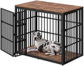 Lyromix 54" Taller Dog Crate Furniture for Great Dane, Rustic Brown by Lyromix