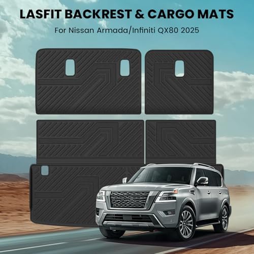 LASFIT Cargo Mats for Nissan Armada 2026 2025 / Infiniti QX80 2025-2026 - Image 2