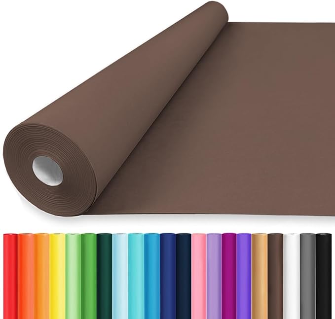 Vanhench 36" x 2400" Coffee Brown Wrapping Paper Kraft Paper, Chocolate Brown by Vanhench