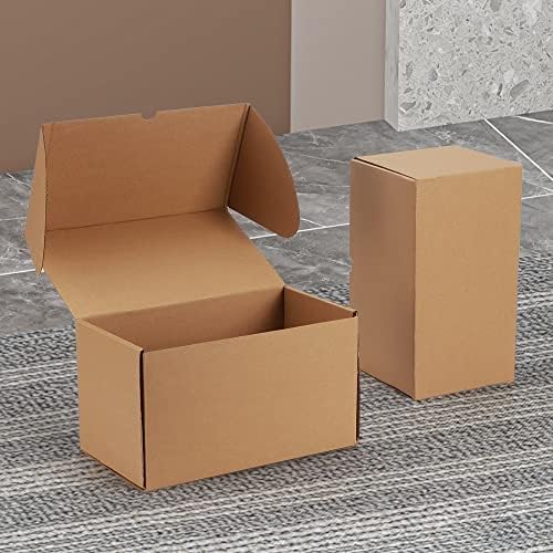 RLAVBL 11x6x6 Inches Shipping Boxes Set of 20, Brown Small Corrugated Cardboard Box, Mailer Boxes for Packing Small Business - Image 3