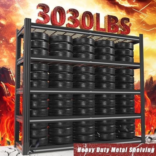 5 Tier Garage Shelving Heavy Duty 3030LBS 48" W x 72" H x 24" D - Image 4