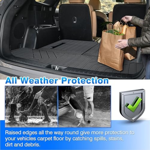 Sorento Cargo Liner - Trunk Mat for Kia Sorento 2021-2025 2026, All Weather Cargo Mat for Sorento Accessories, Heavy Duty Car Mats, Car Accessories - Image 7