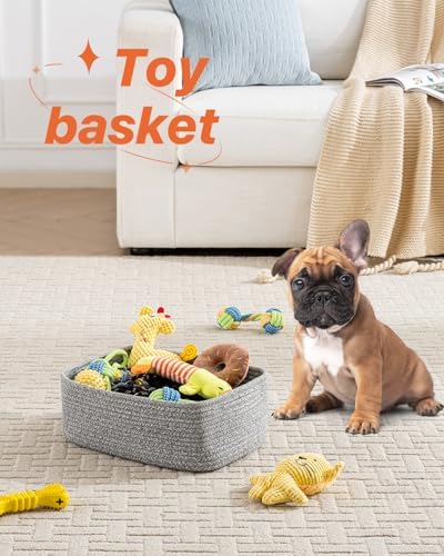 KALLAX Small Woven Storage Basket for Organizing, 13.5x9.5x5 inches, 3 Pack - Image 5