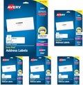 Avery Easy Peel Printable Address Labels with Sure Feed, 1-1/3" x 4", White, 350 Blank Mailing Labels (05262) (Pack of 5) by Avery