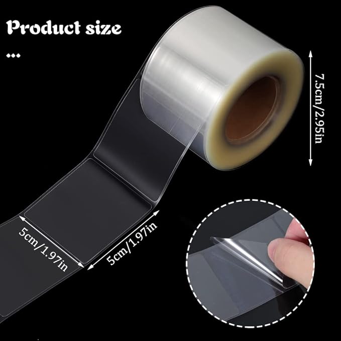 500 PCS Label Protectors, Clothes Food Labels in Laboratory, Supermarket - Image 3