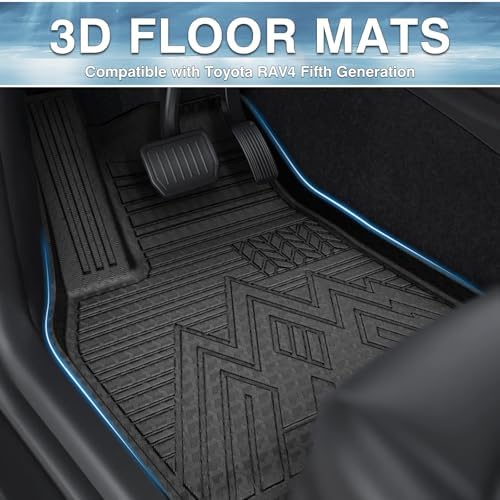 Mixsuper Floor Mats for Toyota RAV4 2019 2020 2021 2022 2023 2024 2025 - Image 2
