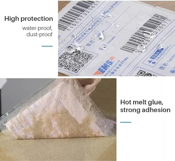 7.5" x 5.5" Shipping Label Sleeves, Label Pouches Self-Adhesive Top Loading - Image 4