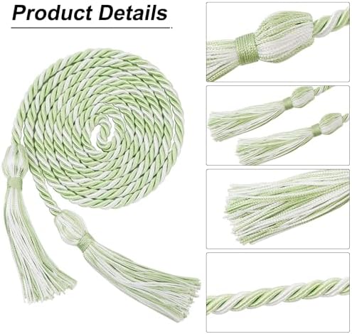 GraduationMall Graduation Honor Cord 68" SagegreenWhite - Image 3