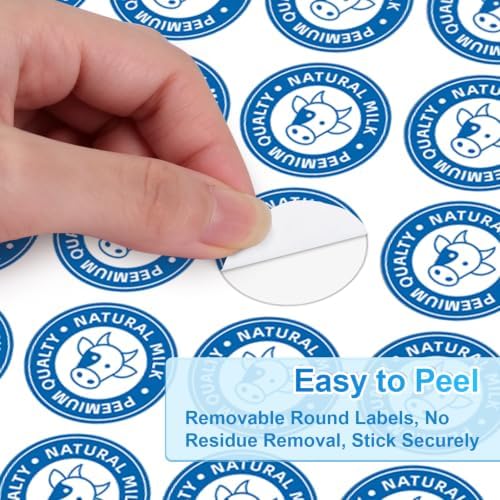 1" Round Labels, Printable for Laser & Inkjet, 1575 Labels, 25 Sheets - Image 6