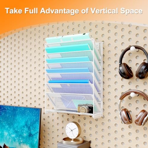 Kuntine.B Wall File Organizer Office Hanging Magazine Holder Wall File Organizer for Office Home - Image 7