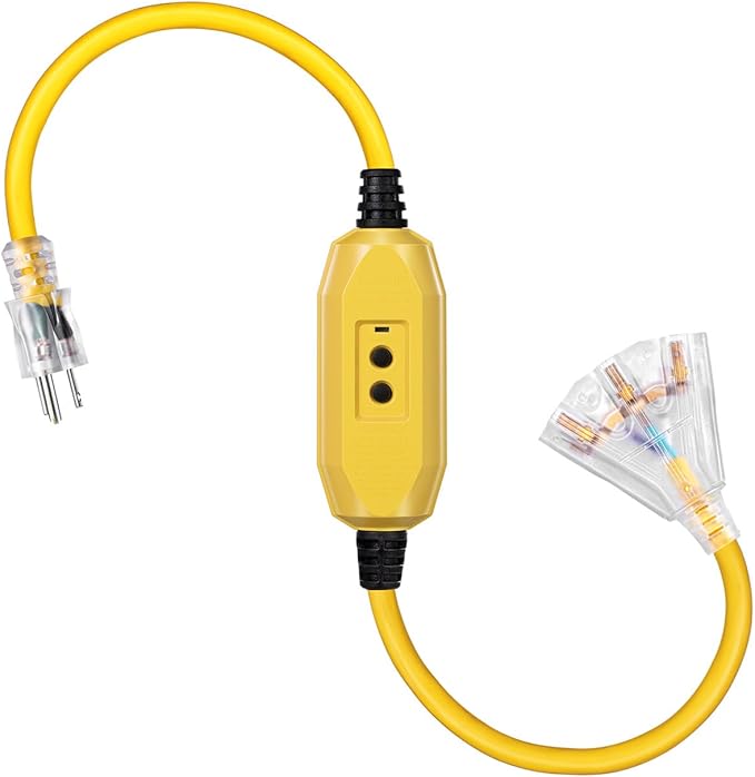 3 FT Auto GFCI Extension Cord Outdoor by JIOODICH.