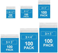 600 Pack Small Plastic Bags, 6 Assorted Sizes (1.5x2, 2x2, 2x3, 3x3, 3x4, 3x5 Inch) Clear 2 Mil Jewelry Bag Clear Plastic, Mini Baggie for Jewelry, Beads, Pills, Crafts & Small Parts by Bonison