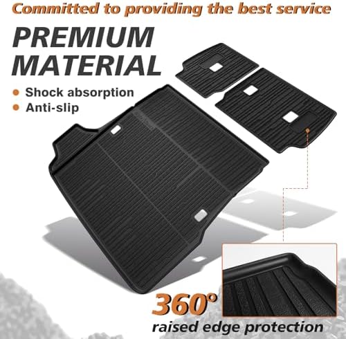 TripleAliners Trunk &Seatback Mat for 2025 2026 4Runner, 5-Seat, Non-Hybrid - Image 4