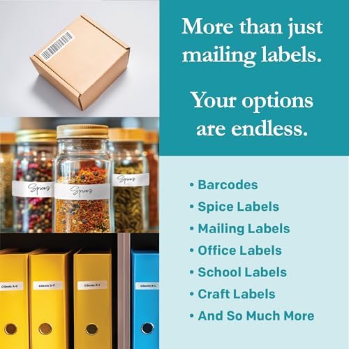 Premium Label Supply White Sticker Return Address Labels – 1.75" x .5" – Laser/Inkjet Compatible – (80 per Sheet), 1000 Sheets – 80,000 Total Adhesive Labels - Image 2