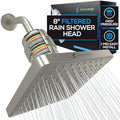 SparkPod Filtered Shower Head, 23-Stage, 8" Square, Brushed Nickel by SparkPod