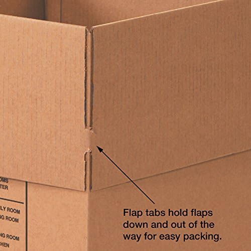 Aviditi 181824DPB Deluxe Packing Corrugated Cardboard Box 18" L x 18" W x 24" H, Kraft, for Shipping, Packing and Moving (Pack of 15) - Image 3