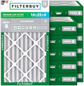 Filterbuy 14x25x4 Air Filter MERV 8 Dust & Allergy Defense (12-Pack) by Filterbuy