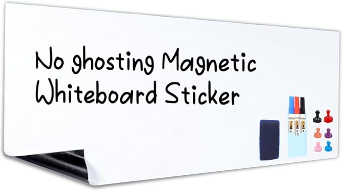 HAMIGAR Magnetic Whiteboard Contact Paper 48" x 71" Dry Erase White Board by HAMIGAR