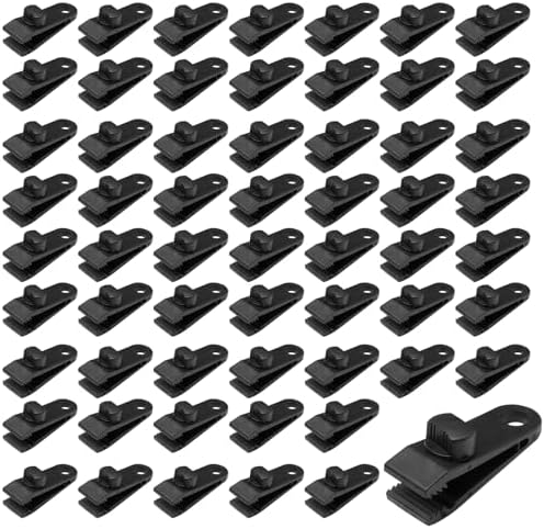 Jiozermi 60 Pcs Tarp Clips for Secures Outdoor Camping by Jiozermi