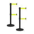 Crowd Control Warehouse CCW Series RBB-100D Set of 2 Stanchion Retractable Belt by Crowd+Control+Warehouse