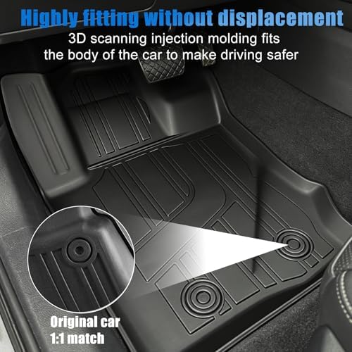 All-Weather Floor Mats & Cargo Liner for Ford Bronco 2021-2026 4-Door - Image 3