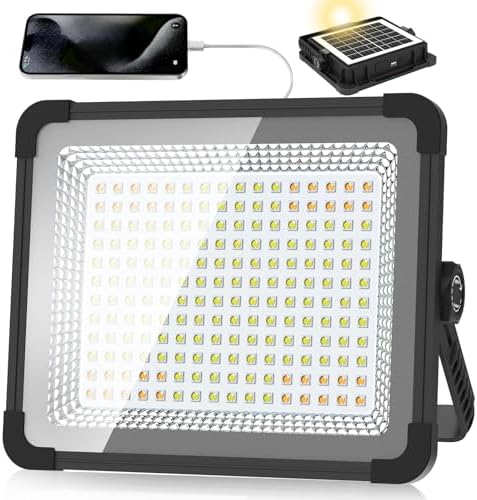 600W Solar LED Work Light 52000LM Portable Rechargeable Magnetic Work Light by Zenndpoon