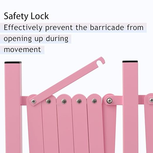 GYMTIME Expandable Metal Barricade, Flexible Mobile Safety Barrier, Folding - Image 2