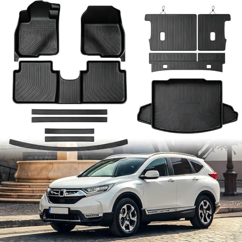 Mixsuper Floor Mat & Cargo Liner for Honda CRV 2017-2022(Not for Hybrid) by Mixsuper