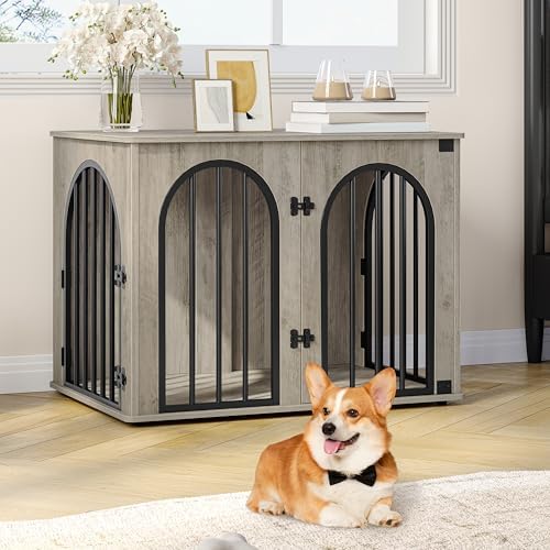 Hzuaneri 31.5'' Dog Crate Furniture,Dog Kennel Indoor for Small/Medium Dogs - Image 3