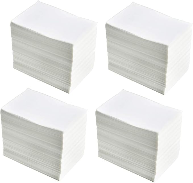 4 Stacks Fanfold 4" x 6" Direct Thermal Labels, 1000 Labels Per Stack, by FungLam