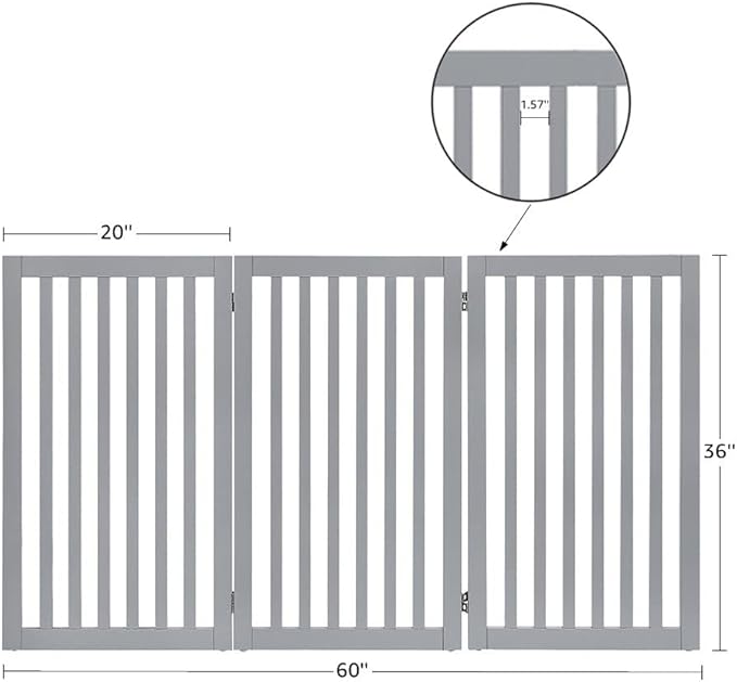 unipaws 36" H Free Standing Pet Gate - Image 4