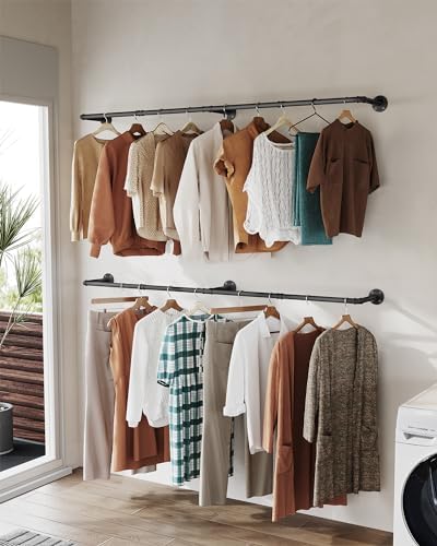 OROPY 65.7" Heavy Duty Industrial Pipe Clothes Rack for Hanging Clothes 2PK - Image 6