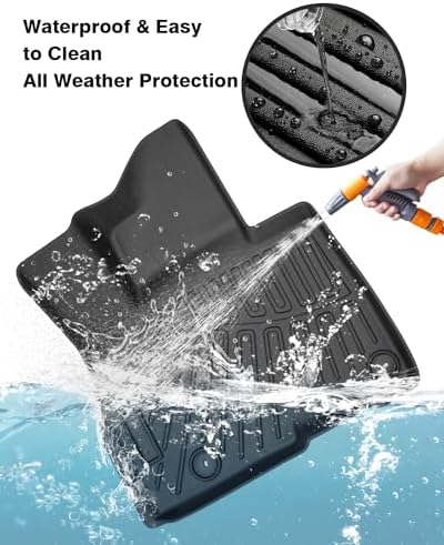 Powerty Floor Mats for 2022-2025 2026 Kia Carnival Gas 8 Seats (NOT for Prestige & Hybrid Models) All Weather 3D TPE Anti-Slip Car Liners for 1st & 2nd & 3rd Row Accessories - Image 3