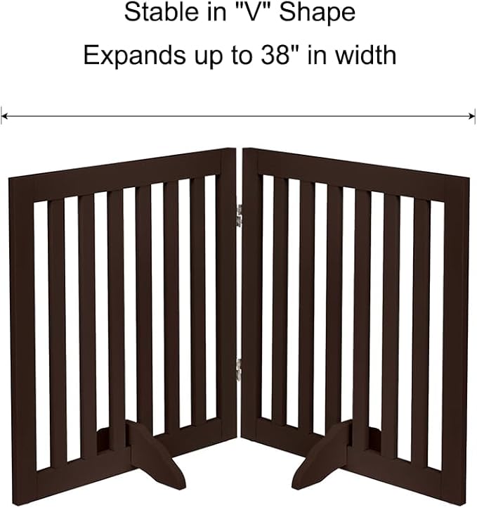 unipaws 24”H Free Standing Pet Gate - Image 6