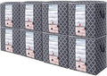 Storage Bags 8 Pack 100L Clothes Organization and Storage Containers by WiseLife