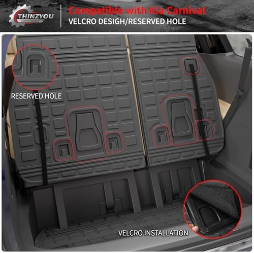 Cargo Mat for 2022-2026 Kia Carnival Gas/2025 2026 Carnival Hybrid - Image 3