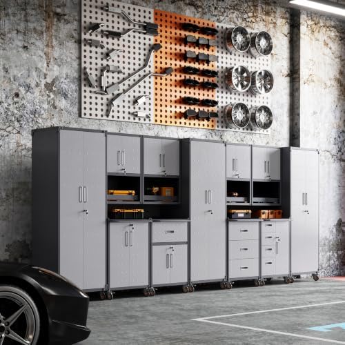 11-Piece Garage Storage Cabinets System Heavy Duty Workshop Set - Image 3