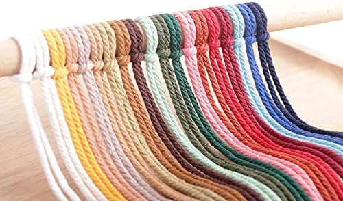 NOANTA Light Purple Macrame Cord 4mm x 109yards, Cotton Rope Macrame Yarn - Image 2