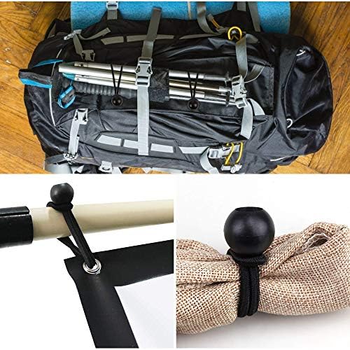 AOPRIE 30 Pcs Bungee Balls 6Inch Black Ball Bungees Heavy Duty Heavyweight 6 inch Tarp Bungee Cords, Weather Resistant Tie Down Strap 4mm Thickness - for Camping, Tents, Cargo, Holding Wire and Hoses - Image 5