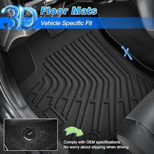 Cartist Floor Mats Fit for Honda CR-V CRV 2023 2024 2025 2026 (Include Hybrid), All Weather Floor Liner for CRV Accessories Heavy Duty - Image 2