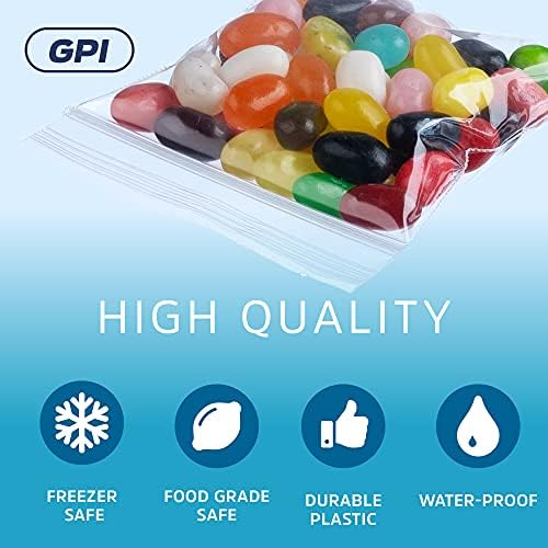 2"x2" Small Zip Bags, 100 Pack, 2 Mil, Reclosable Jewelry Bags - Image 4