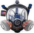 Parcil Distribution Full Face Respirator Mask - Air Purifying, Organic Vapor & Particulate - Industrial Use - CE Tested by ParcilDistribution