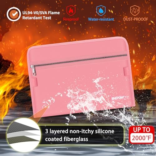 ENGPOW Expanding File Folder,Fireproof 13 Pockets Document Organizer Bag - Image 3
